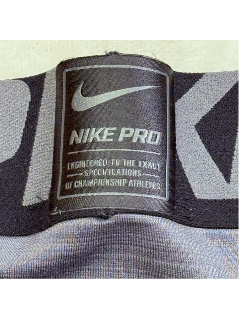 Men's Nike Pro Hyperwarm Compression Pants Medium Gray Black - Picture 8 of 12